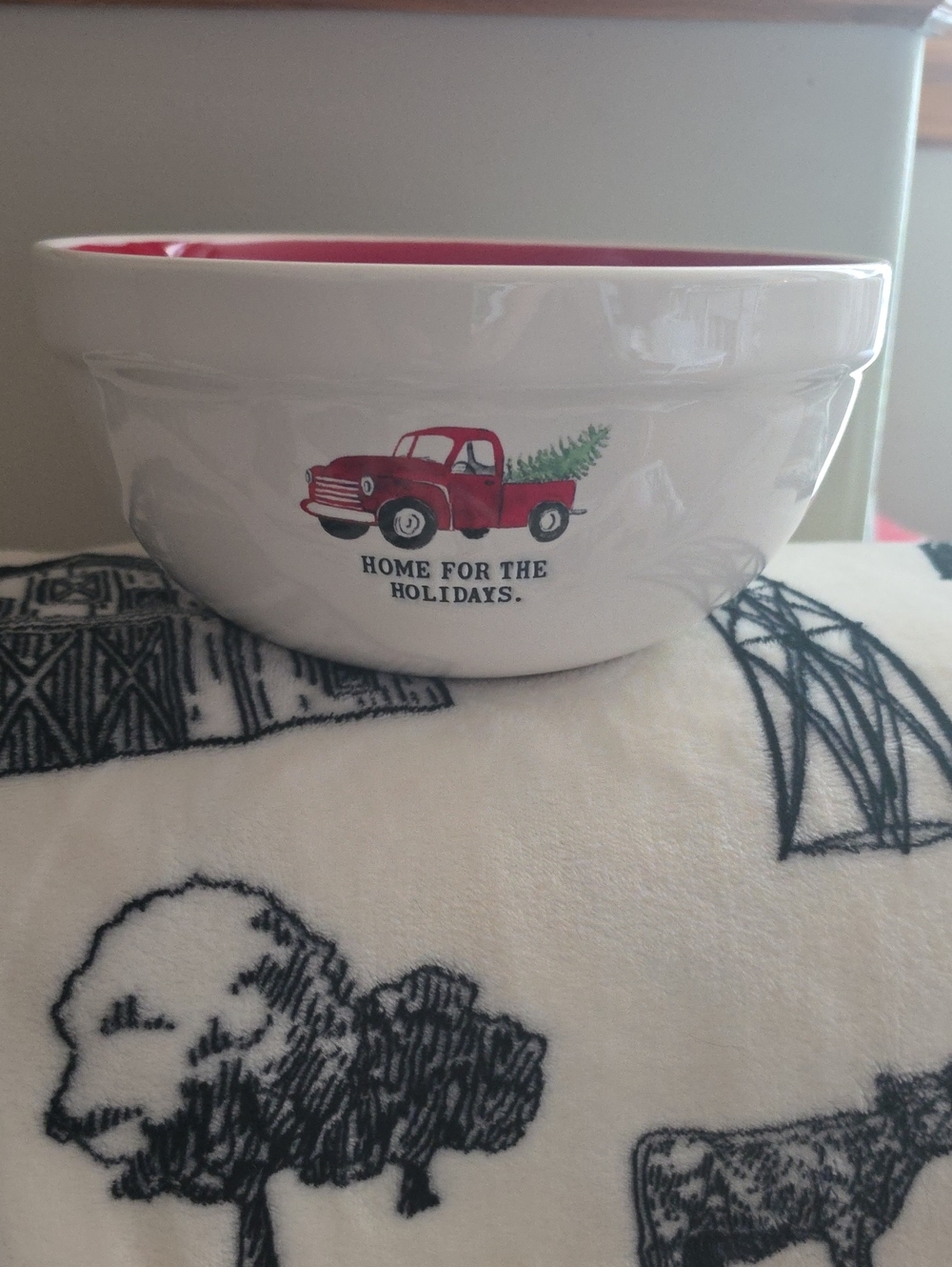 Rae Dunn Home For The Holidays Mixing Bowl. Medium OG